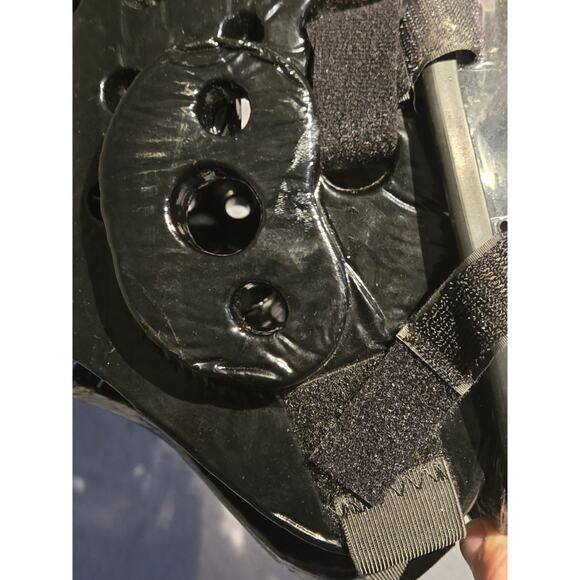 ATA Headgear Sparring Helmet w Face Shield Adult Large Macho Martial Arts Black - Picture 12 of 12